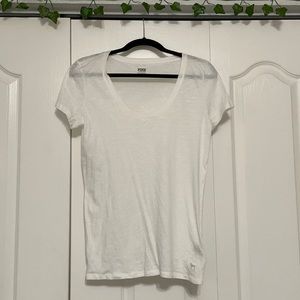 White Tee Shirt From Pink